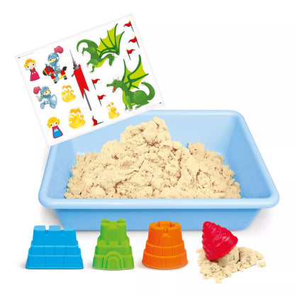 Genio kids rinkinys išmanusis smėlis Pasakų pilis su formelėmis, 1kg