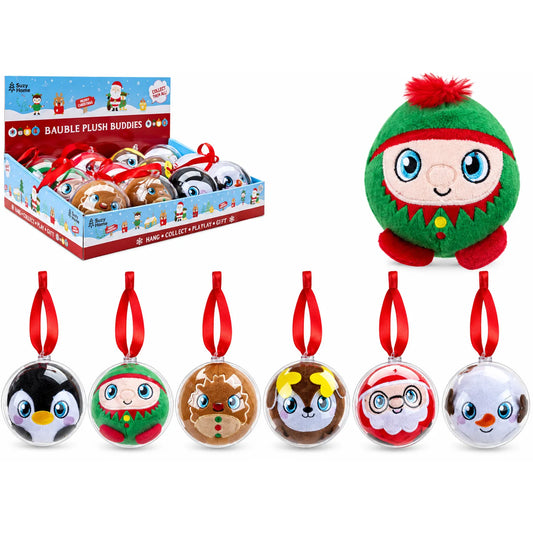 Snow White kalėdinis pliušinis žaislas burbule 8 cm