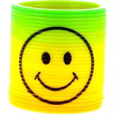 Spalvota antistresinė spyruoklė Smile 5 cm