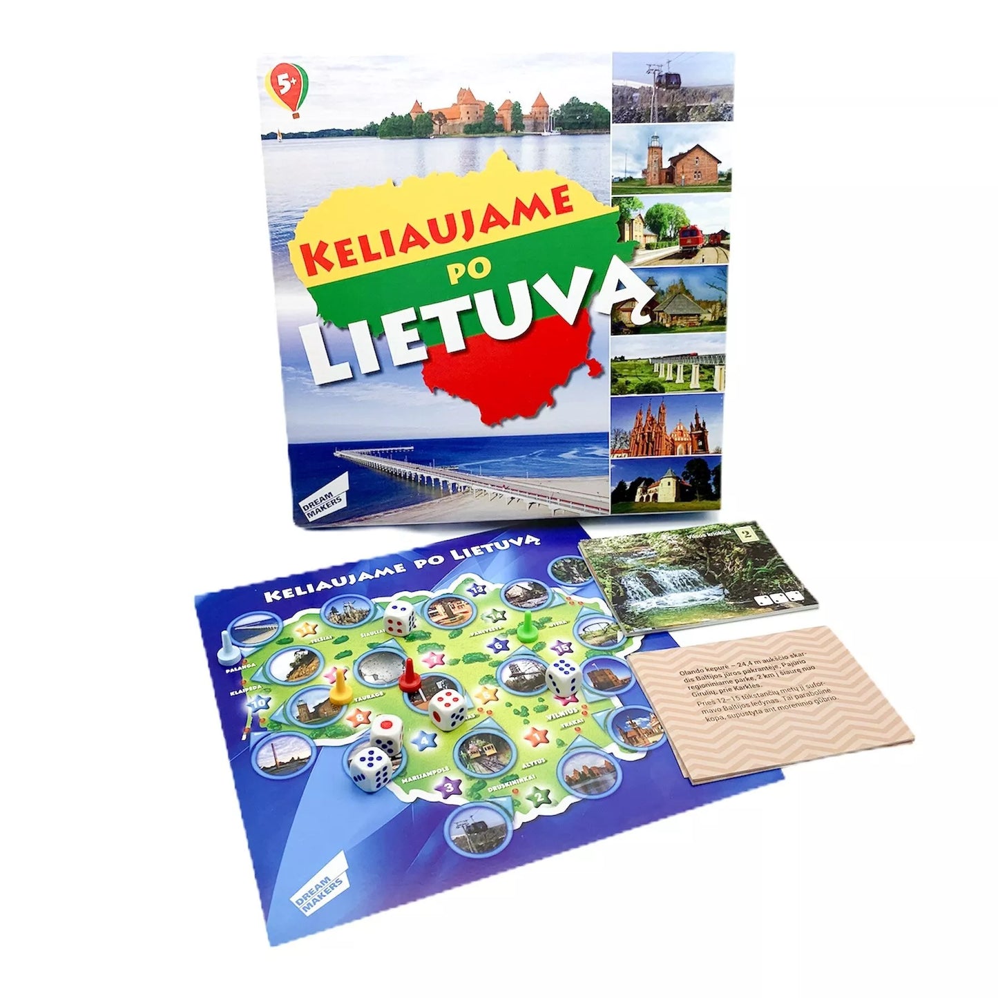 Dream makers stalo žaidimas Keliaujame po Lietuvą